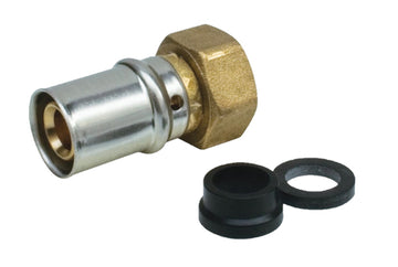 Schütte Übergangsverschraubung blank 3/4" für MSVR, Pressfitting Messing