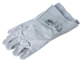 ROTHENBERGER Schweißerhandschuh aus Spaltleder, grau/hellgrau, Größe 10