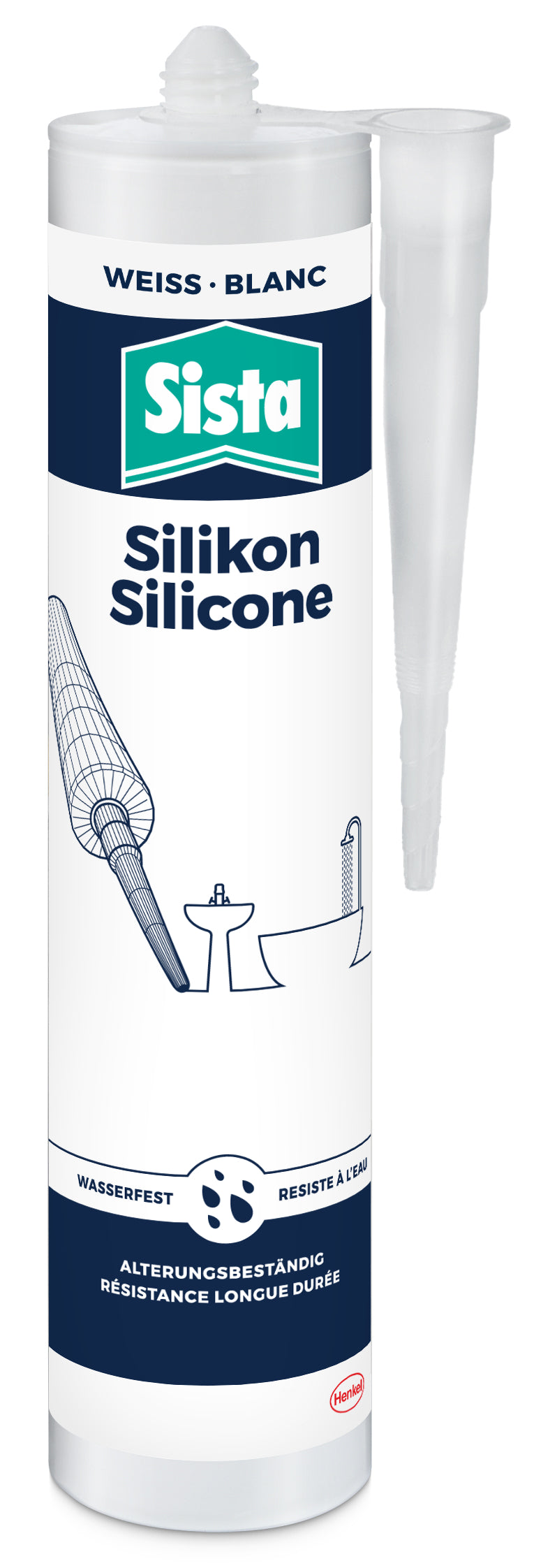Sista Sanitär Silicon weiß 280 ml von Henkel