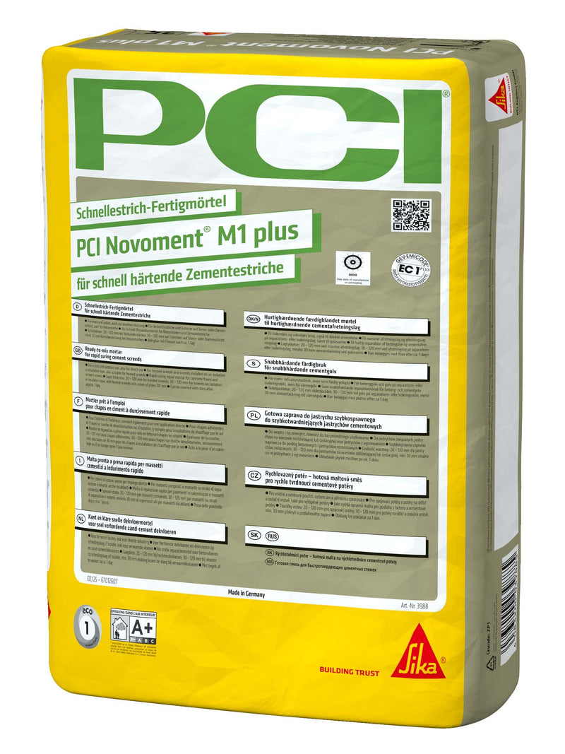 PCI Novoment M1 plus Schnellestrich-Fertigmörtel 25 kg grau