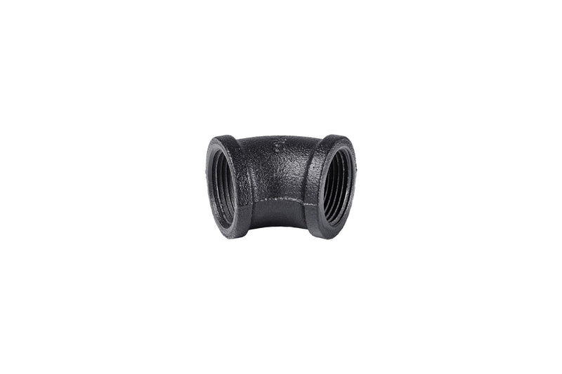 DOLLE PIPE Winkelstück 45° schwarz – Eisenrohrsystem, Connector