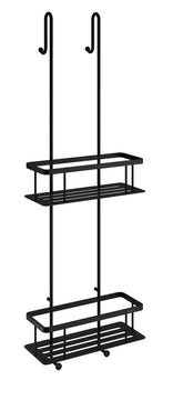 Smedbo Sideline Duschkorb doppelt schwarz, H 250 x 103 mm, H 70 mm