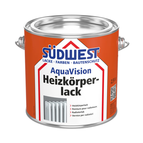 SÜDWEST AquaVision Heizkörperlack 9110 weiß, 0,75 l