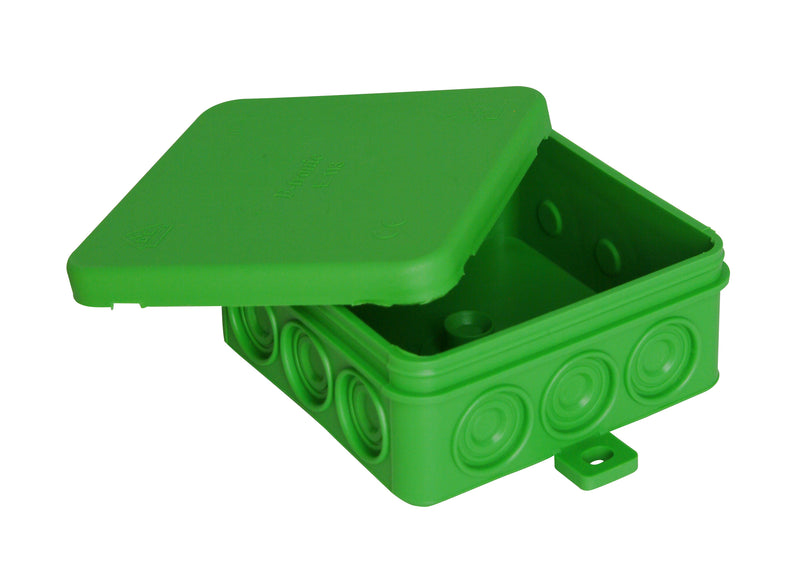 Kopp Abzweigdose AP FR IP54 grün, 85×85×40 mm