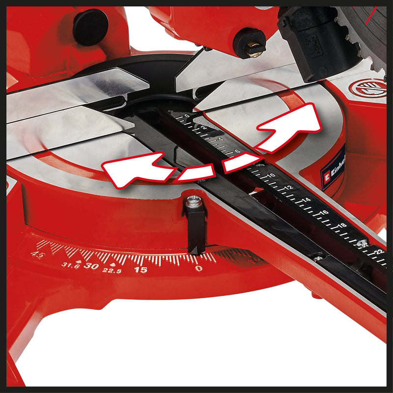 Einhell TC-SM 2131/2 Dual Zug-Kapp-Gehrungssäge mit Laser, 1500 W