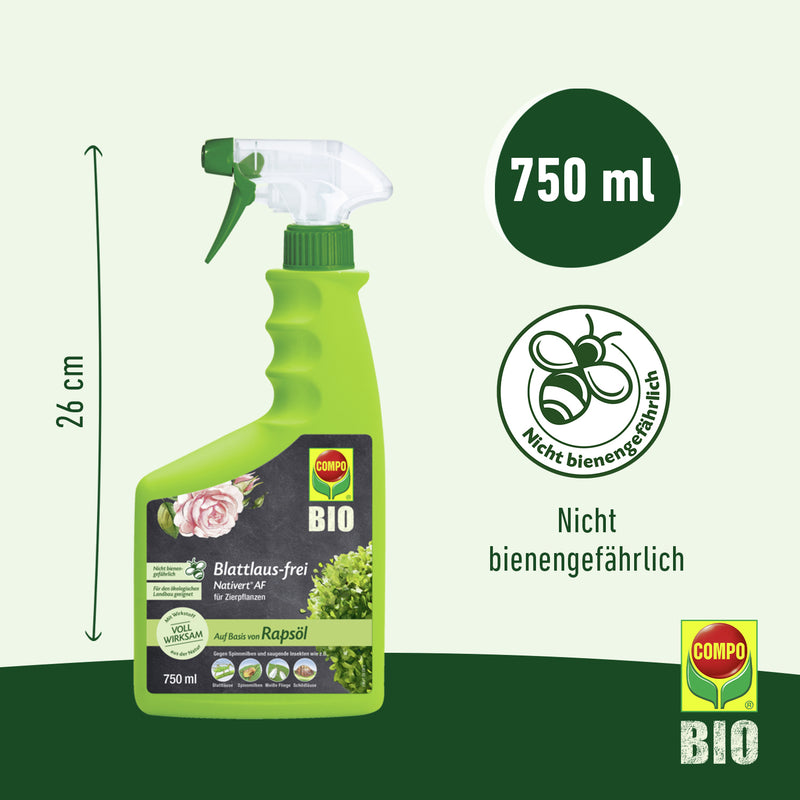 COMPO Blattlaus-frei Nativert AF 750 ml, anwendungsfertiges Spray