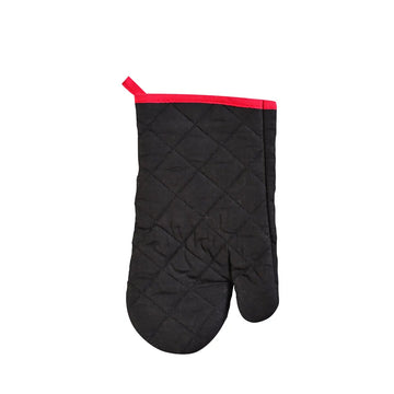 Kleining Thermohandschuh als Fäustling, schwarz/rot, 29 x 16 cm