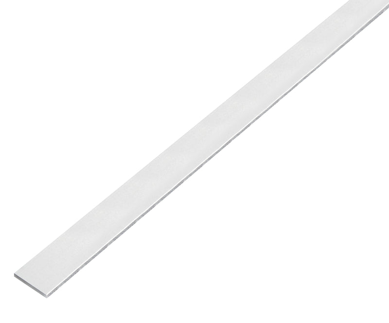 GAH ALBERTS Flachstange aus Aluminium, kugelgestrahlt, silber, selbstklebend