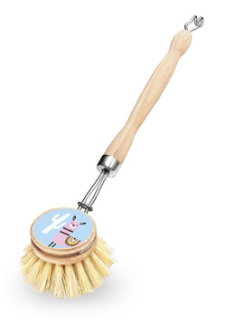 Peggy Perfect Spülbürste Lama, naturfarben mit Holzgriff