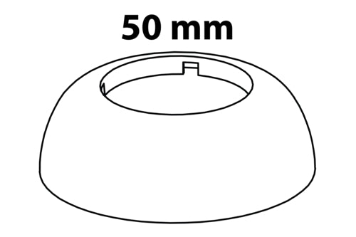 Schütte Rosette KST für Ø50 Siphon, weiß