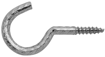 VORMANN Dekor-Schraubhaken schwarz rustikal, halbrund, 60 mm (2 Stück)