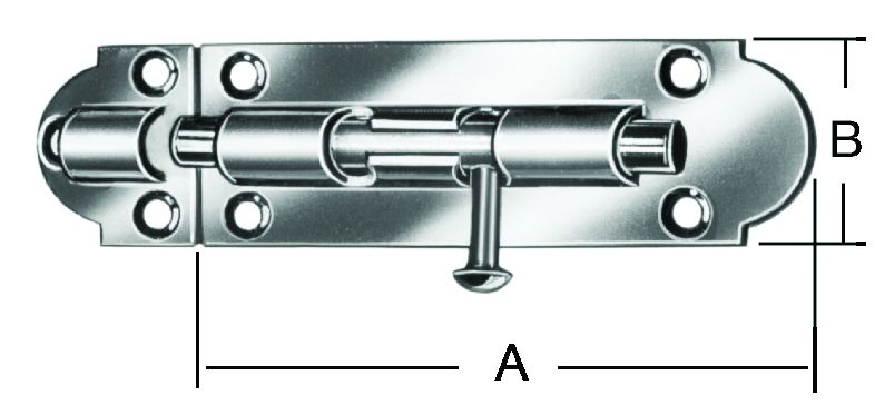 VORMANN Grendelriegel mit Schlaufe, verzinkt, 98 x 30 mm