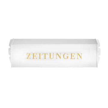 Burg-Wächter Zeitungsbox eckig Serie 808, weiß, aus Stahl