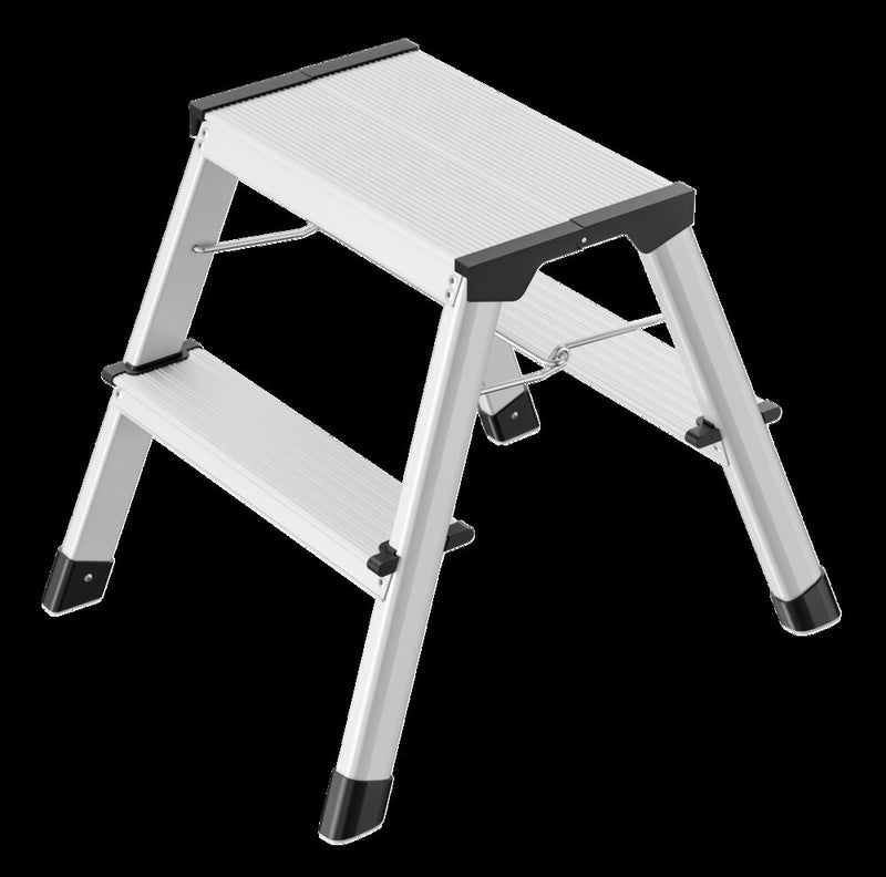H. Gautzsch StandardLine Alu-Trittleiter D60, 2x2 Stufen