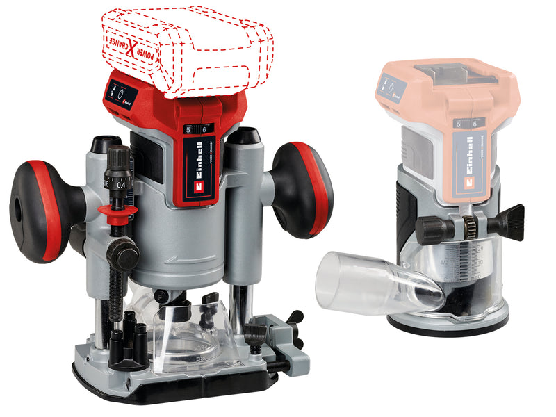 Einhell Professional Akku-Oberfräse TP-RO 18 Set Li BL