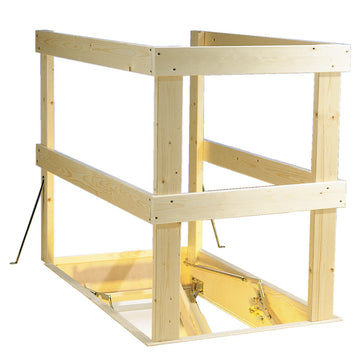 DOLLE Lukenschutzgeländer aus Holz, b=700 mm, L=1300 mm, für Bodentreppe