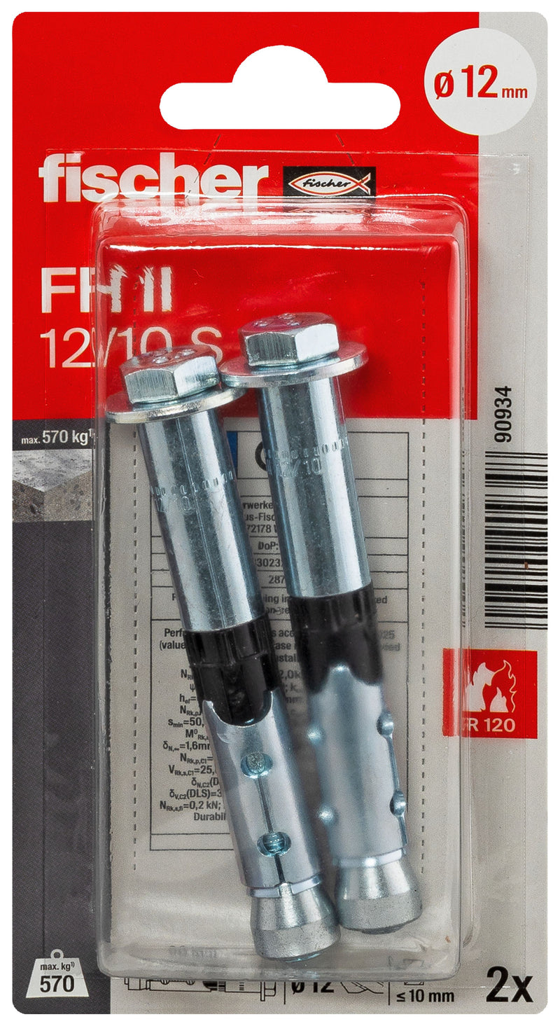 fischer FH II S K Hochleistungsanker, (2 Stück)