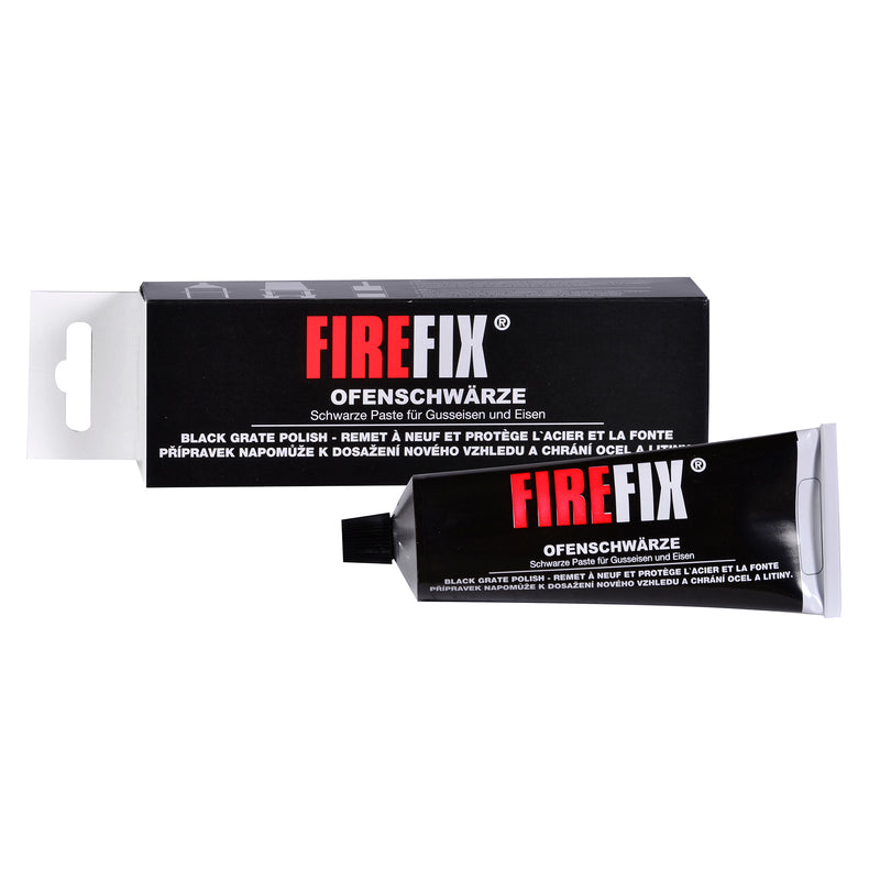 FIREFIX Ofenschwärze für Gusseisen & Eisen, schwarz, Tube 100 ml