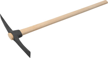 MEISTER Kreuzhacke mit Stiel, Länge 95 cm, Stahlgriff aus Esche