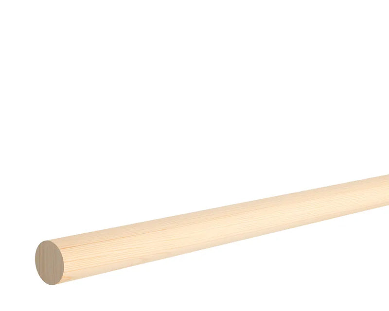 Osmo Rundstab Kiefer astrein, massiv und roh, 2400 mm
