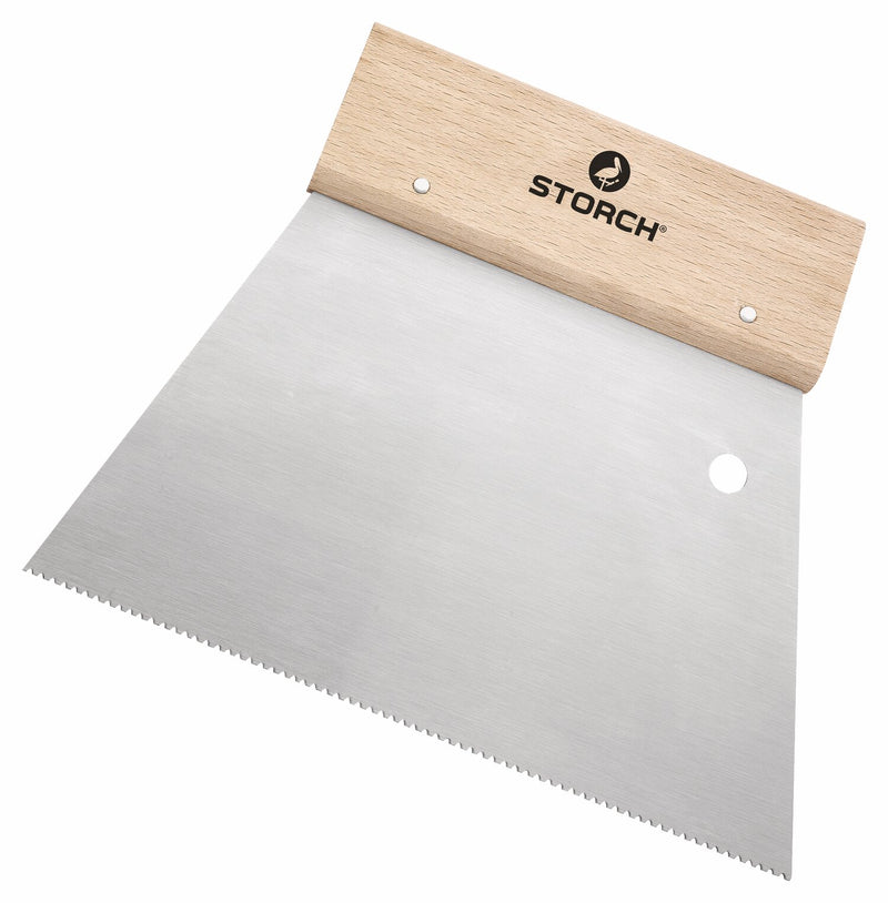STORCH Trapez-Zahnspachtel B1 250 mm mit Holzgriff