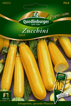 QUEDLINBURGER SAATGUT Soleil PG 8 Premium Zucchini (gelb)
