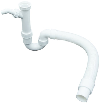 viega Flex-Spülen-Röhrensiphon KST weiß 1 1/2"IG x DN 40/50