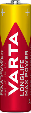VARTA Longlife Max Power AA Batterie 4er im Blister, Alkali-Mangan