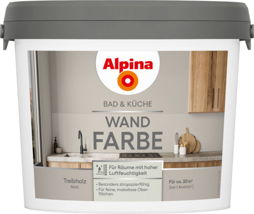 Alpina Bad & Küche Wandfarbe für Bad & Küche (matt)