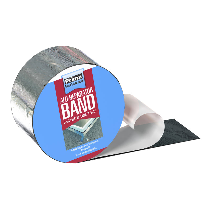 PRIMA Alureparaturband schwarz, Aluminium-Dichtungsband 10 cm 10 m