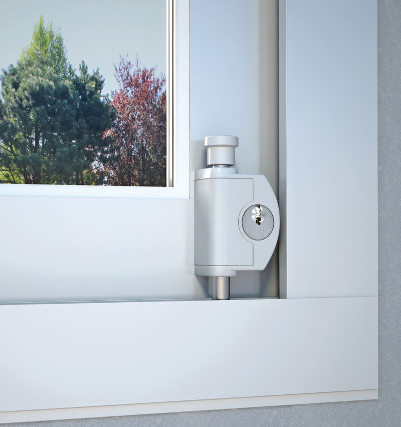 ABUS Fensterschloss FTR42 W CL/DFNLI für Schiebefenster, weiß