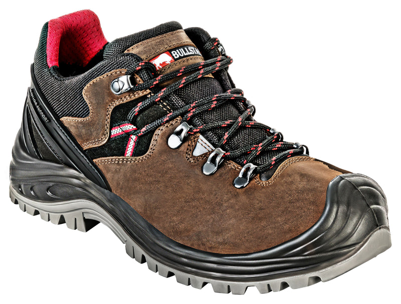 Bullstar TECHN0-X Sicherheitsschuh S3S, Halbschuh braun, Größe 44
