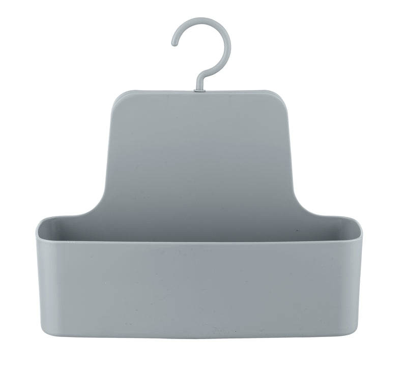 WENKO Barcelona Dusch-Caddy grau, 26 x 24 cm, Aufhängung
