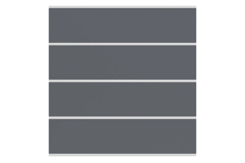 DELTA Gartenholz EASY-BOARDS ACP Platten anthrazit, 6 mm stark