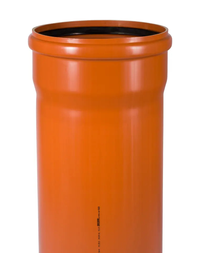 Ostendorf KGEM Abwasserrohr mit Muffe DN/OD, orangebraun, 2,0 m