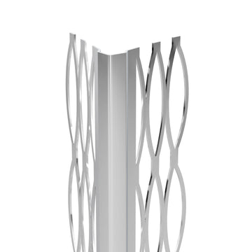 Protektorwerk Kantenprofil Innen 9007 aus Aluminium, 10 mm, eckiger Kopf