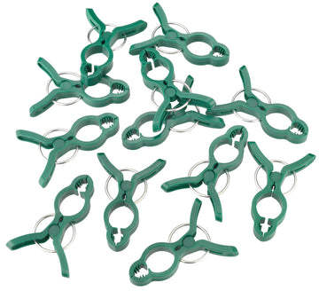 MEISTER Pflanzen-Clips FIX grün, Pflanzenklammer aus Kunststoff (10 St.)