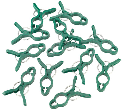 MEISTER Pflanzen-Clips FIX grün, Pflanzenklammer aus Kunststoff (10 St.)