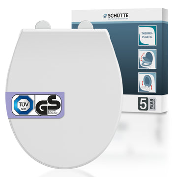 Schütte WHITE PREMIUM WC-Sitz aus Thermoplast in Weiß