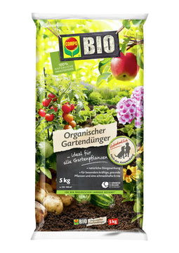 COMPO BIO Organischer Gartendünger 5 kg für den Außenbereich