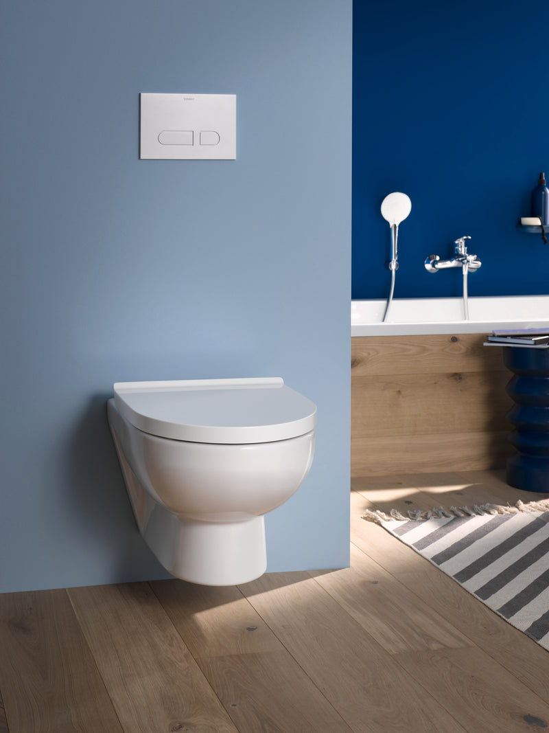Duravit Durastyle Basic Wand-WC Set weiß, Hgl.