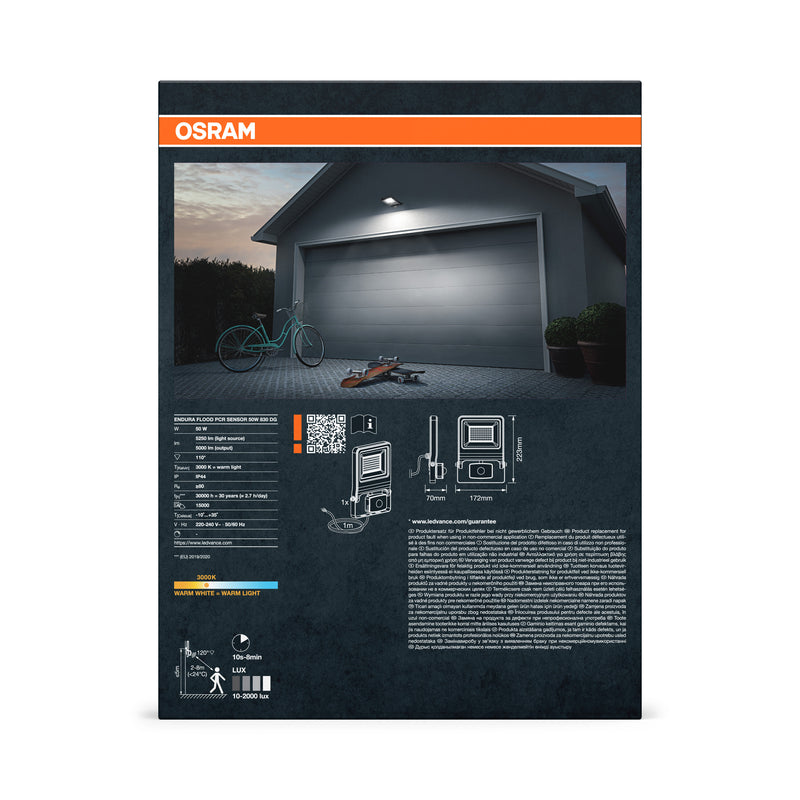 LEDVANCE Endura Flood PCR S Flutlicht 50 W IP44 dunkelgrau