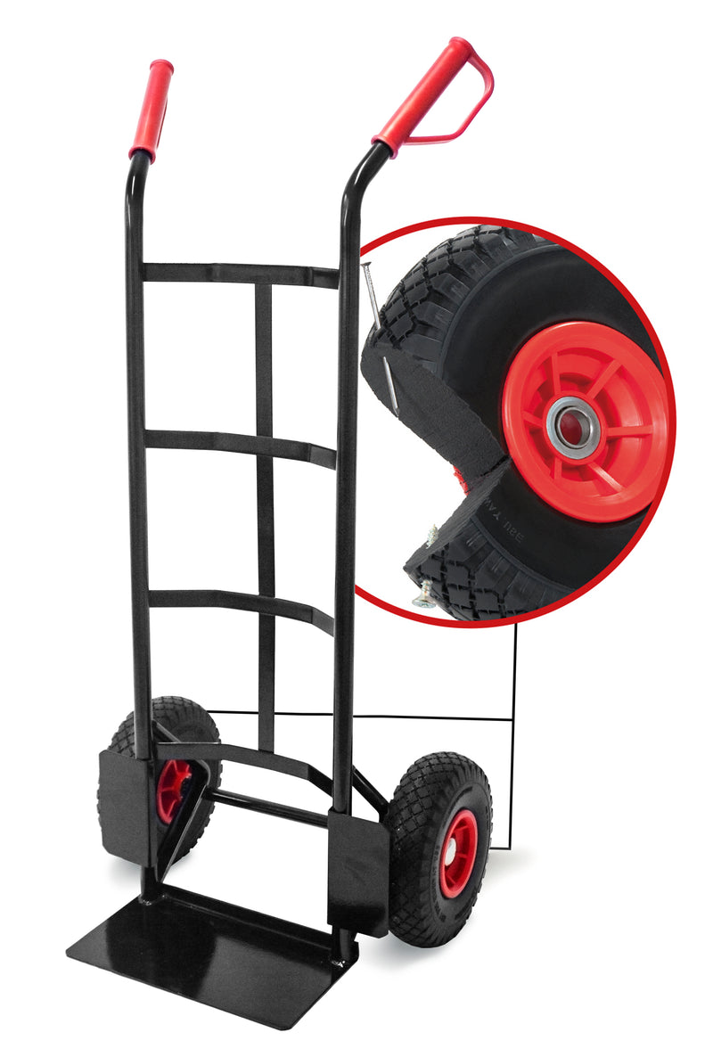 Pro-BAU-TEC Sackkarre „Basis“ 150 kg mit PU-Rädern, schwarz
