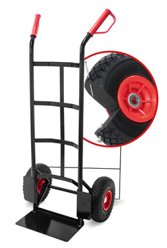 Pro-BAU-TEC Sackkarre „Basis“ 150 kg mit PU-Rädern, schwarz