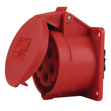 UNITEC Caravan CEE-Anbaudose 5-polig 16A rot, IP44