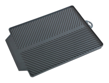 WENKO Linea Abtropfmatte, grau aus Kunststoff (TPR), 40x30x3 cm