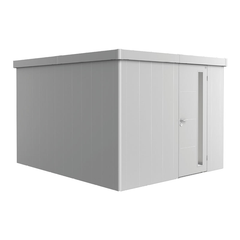 Biohort Gerätehaus Neo Gr. 4C (292 × 348 × 222 cm) Silber-metallic Standardtür