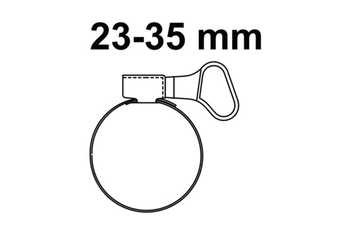 Schütte Schlauchklemme, Edelstahl, Silber, 9 mm Bandbreite (2 St.)