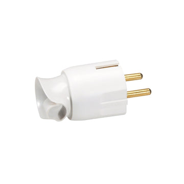 Kopp Stecker für Kabeleinführung, drehbar, weiß