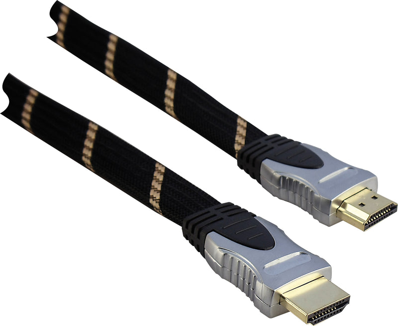 SCHWAIGER HDMI-Kabel HQ mit Gewebe 1,5 m High Speed Ethernet
